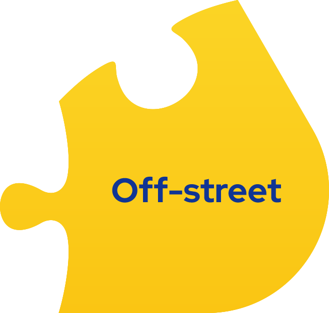 Off-street puzzle piece